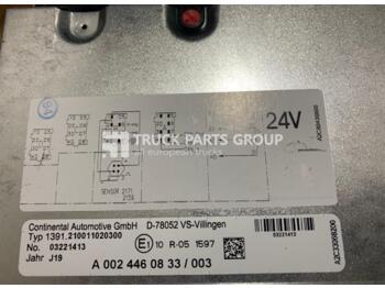 Tacógrafo para Camión Mercedes Benz Tachograph, Tacho, TSU unit, 0004466833, 002446033, 125 KM/h, 03221413, type 1391, Continental Automotive GmbH, Battery-buffered Real Time Clock (RTC), Captive Testing and programming pl: foto 2