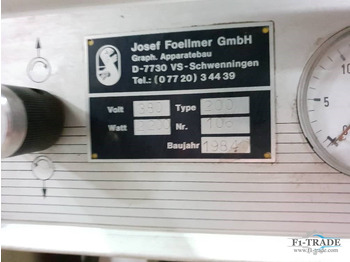 Máquina de impresión Josef Foellmer IRAM 200: foto 2