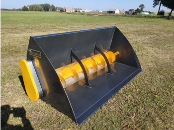 Cazo cargador para Maquinaria agrícola nuevo Grutech Futterverteiler / Bucket with screw / Godet avec vis / Cazo con sinfín /  Benna con coclea / Ковш со шнеком / Łyżka ze ślimakiem 1,6 m: foto 3