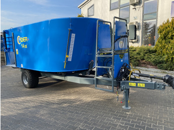 Desensiladora nuevo ZAMET Futtermischwagen / Feed mixer / Melangeuse / Carro miscelatore / Vagoneta 2 sinfines / Кормораздатчик 2 шнека / Wóz paszowy 14 m3: foto 2
