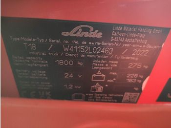 Transpaleta Linde T18-1152: foto 5 Transpaleta Linde T18-1152: foto 5