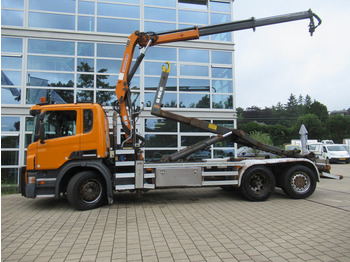 Multibasculante camión, Camión grúa Scania P 320 B 6x2*4 + HMF 835 + HYVA Haakarm: foto 3