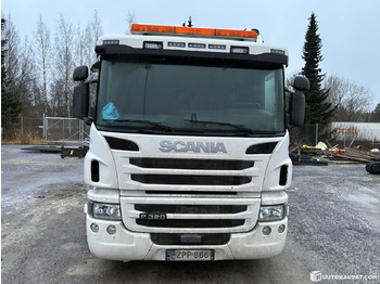 Camión caja abierta, Camión grúa Scania P320, 2016 truck + Hiab crane, Tampere: foto 3