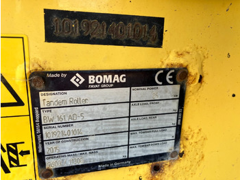 Apisonadora de asfalto nuevo BOMAG DE BW 161 AD-5  Stage IIIb/Tier 4i: foto 2