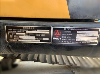 Excavadora de cadenas SANY SY215C-9: foto 2