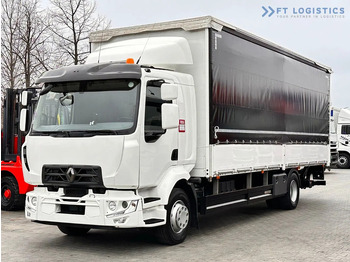 Camión lona Renault Midlum 250 Renault D 250 / AUTOMATIC / 4X2 / 18 PALLETS / TAIL LIFT / SIDE BOARDS / curtainsider truck: foto 2