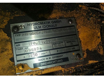 Bomba hidráulica para Maquinaria de construcción POMPA GŁÓWNA HYDRAULICZNA HYDROMATIK A8V080SR: foto 2