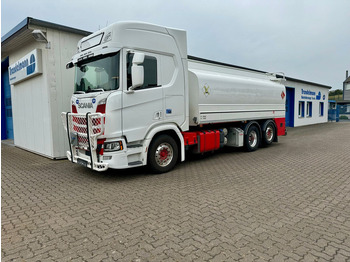 Cisterna camión para transporte de combustible Scania R 500 Tankwagen Benzin-Diesel Oben und Unten Belfüllung: foto 2
