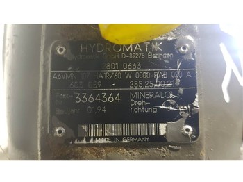 Hidráulica Hydromatik A6VMN107HA1R/60W - Drive motor/Fahrmotor/Rijmotor: foto 3