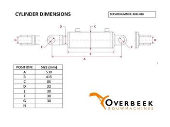 Hidráulica Volvo L30G -Steering cylinder/Lenkzylinder/Stuurcilinder: foto 4 Hidráulica Volvo L30G -Steering cylinder/Lenkzylinder/Stuurcilinder: foto 4