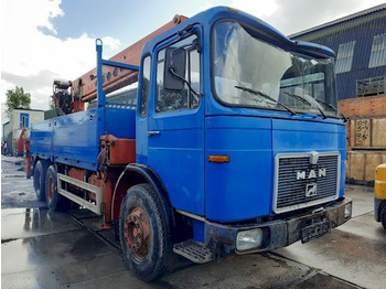 Camión caja abierta MAN 26.280 DF 6X4 PALFINGER CRANE: foto 2