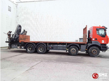 Camión caja abierta, Camión grúa Renault Kerax 430 hiab 166 B- +remote: foto 4