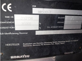 Cargadora de ruedas Komatsu WA500-7: foto 2