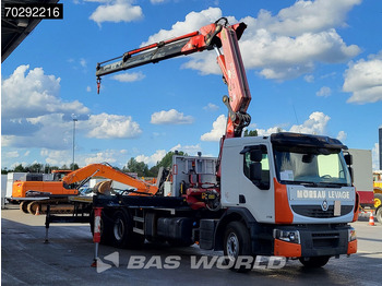 Camión caja abierta, Camión grúa Renault Premium 370 6X2 Fassi F330B.23 Kran Crane Manual Big-Axle Lift-Axle Euro 4: foto 3