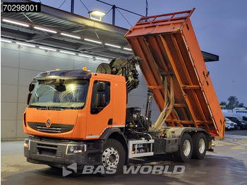 Volquete camión, Camión grúa Renault Premium 430 Lander 6X4 HIAB 211 EP-4 Crane Tipper Big-Axle Automatic Euro 5: foto 2 Volquete camión, Camión grúa Renault Premium 430 Lander 6X4 HIAB 211 EP-4 Crane Tipper Big-Axle Automatic Euro 5: foto 2
