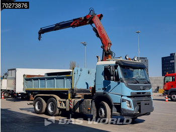 Volquete camión, Camión grúa Volvo FMX 420 6X4 Fassi F155A.2.22 Crane 9m3 Big-Axle Automatic Euro 5: foto 2