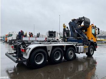Multibasculante camión, Camión grúa Iveco Trakker AD380T41W 8x6 Euro 6 HMF 19 Tonmeter Z-kraan: foto 4