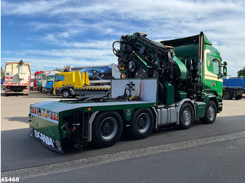 Camión grúa Scania R 490 8x4 Euro 6 Effer 140 Tonmeter laadkraan + Fly-Jib Just 283.508 km: foto 4
