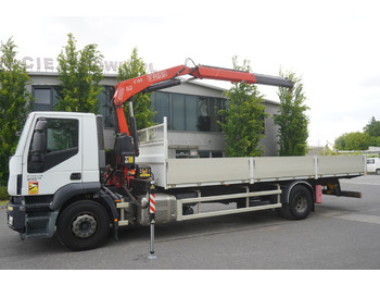 Camión caja abierta, Camión grúa IVECO STRALIS 19.310 E6 / Flatbed 19 EPAL / FASSI F135 / 225 MTH! / 5.7 T: foto 4