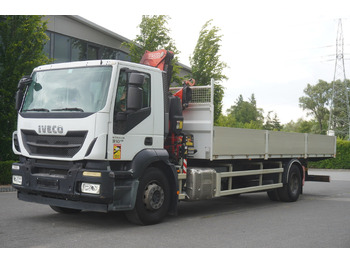 Camión caja abierta, Camión grúa IVECO STRALIS 19.310 E6 / Flatbed 19 EPAL / FASSI F135 / 225 MTH! / 5.7 T: foto 3