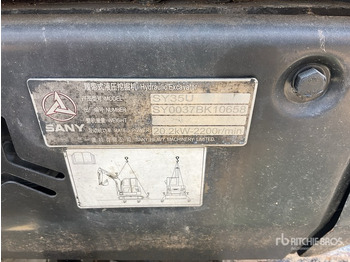 Miniexcavadora 2020 Sany SY35U Mini Excavator:  &lt;6.6t: foto 4