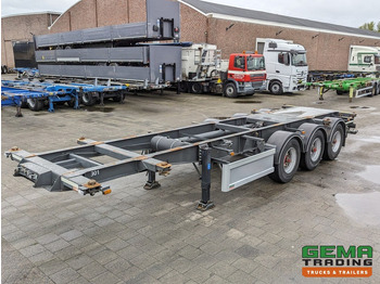 Portacontenedore/ Intercambiable semirremolque Burg BPO 12-27 3-Assen BPW ADR EX/II EX/III FL OX AT - Trommelremmen - 20/30FT TankChassis - RVS Driptray/Toolbox (O1824): foto 4