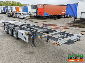 Portacontenedore/ Intercambiable semirremolque Burg BPO 12-27 3-Assen BPW ADR EX/II EX/III FL OX AT - Trommelremmen - 20/30FT TankChassis - RVS Driptray/Toolbox (O1824): foto 3