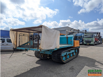 Dúmper Morooka MST-1100 Rupsdumper / Werktuigdrager - Platte kiepbak + Hiab 026 T3 Kraan - Komatsu 6Cil: foto 3