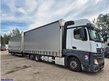 Camión lona MERCEDES-BENZ Actros 2542 6x2 Euro6 + Wielton trailer: foto 4