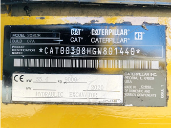 Miniexcavadora Caterpillar 308 CR (3966): foto 3
