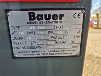 Generador industriale nuevo BAUER GFS-120 kW diesel generator: foto 4