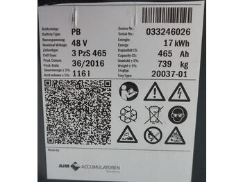 Acumulador AIM 48 Volt 3 PzS 465 Ah: foto 5