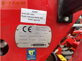 Combinado de siembra Väderstad rapid 400c: foto 3 Combinado de siembra Väderstad rapid 400c: foto 3