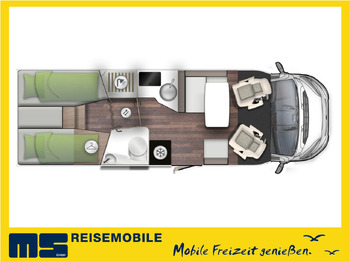 Autocaravana perfilada Forster T 745 EB / MODELL 2026 / EINZELBETTEN & RAUMBAD: foto 2