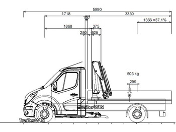 Caja abierta furgoneta RENAULT Master