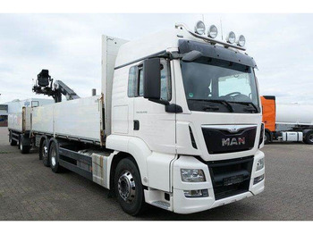 Camión caja abierta MAN 26.440 TGS LL 6x2, Kran Fassi F195AS.22, AHK, AC: foto 2