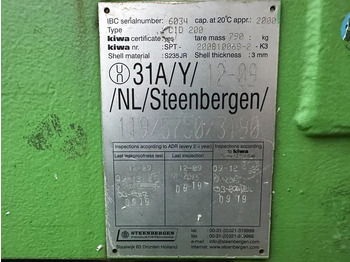 Tanque de almacenamiento Kiwa IBC Steenbergen 2000 liter Dieseltank met handpomp Milieutank: foto 4 Tanque de almacenamiento Kiwa IBC Steenbergen 2000 liter Dieseltank met handpomp Milieutank: foto 4