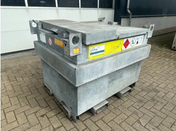 Tanque de almacenamiento Kiwa IBC Steenbergen 750 liter Dieseltank met Handpomp Milieutank Gegalvaniseerd: foto 2