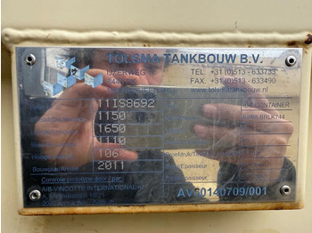 Contenedor marítimo Tolsma Kiwa IBC 1150 liter Dieseltank Milieutank: foto 4 Contenedor marítimo Tolsma Kiwa IBC 1150 liter Dieseltank Milieutank: foto 4