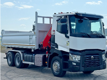 Volquete camión, Camión grúa Renault C 430 * FASSI F165A.0.23 + FUNK * 6x4: foto 4