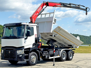 Volquete camión, Camión grúa Renault C 430 * FASSI F165A.0.23 + FUNK * 6x4: foto 3