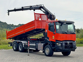 Camión grúa Renault K 380 * HIAB 144 BS - 3 HIDUO + FUNK * 6x4 * TOP: foto 2