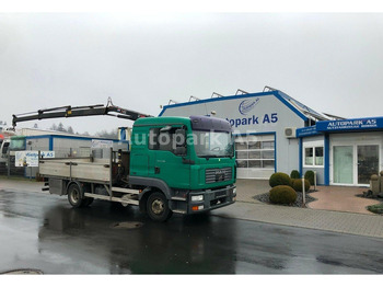 Camión caja abierta, Camión grúa MAN TGL 8.180 Flatbed + Crane Hiab 055: foto 2 Camión caja abierta, Camión grúa MAN TGL 8.180 Flatbed + Crane Hiab 055: foto 2