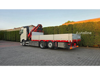 Camión caja abierta, Camión grúa Volvo FH 540 - Flatbed+crane 6x2: foto 5