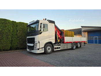 Camión caja abierta, Camión grúa Volvo FH 540 - Flatbed+crane 6x2: foto 2
