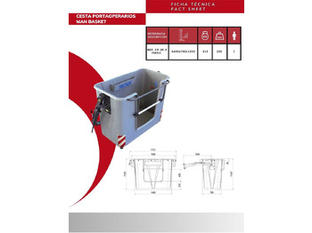 Implemento para Grúa para camión Fiber man basket CP-2F-F: foto 4