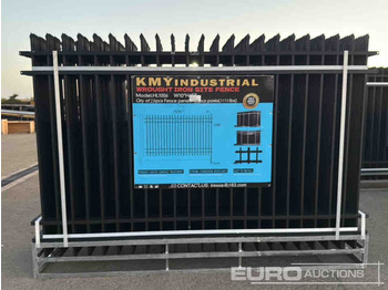 Herramienta/ Equipo nuevo Unused 2025 KMY Industrial Iron Site Fence, Qty (20 of) Fence Panels, (21 of) Posts (W10XH6') Powder Coated Surface: foto 2
