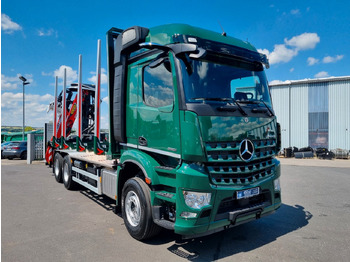 Camión forestal, Camión grúa Mercedes-Benz Arocs 2651L 6x4 Palfinger-EPSILON Y Crane M12Z91: foto 2
