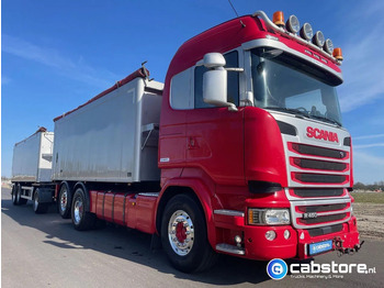 Cisterna camión Scania LB6X2*4HNB Euro 6 - Year 2016 - RETARDER - ALUMINIUM kipper + FLOOR  kipper aanhangwagen - Good Condition !!: foto 3