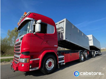 Cisterna camión Scania LB6X2*4HNB Euro 6 - Year 2016 - RETARDER - ALUMINIUM kipper + FLOOR  kipper aanhangwagen - Good Condition !!: foto 2
